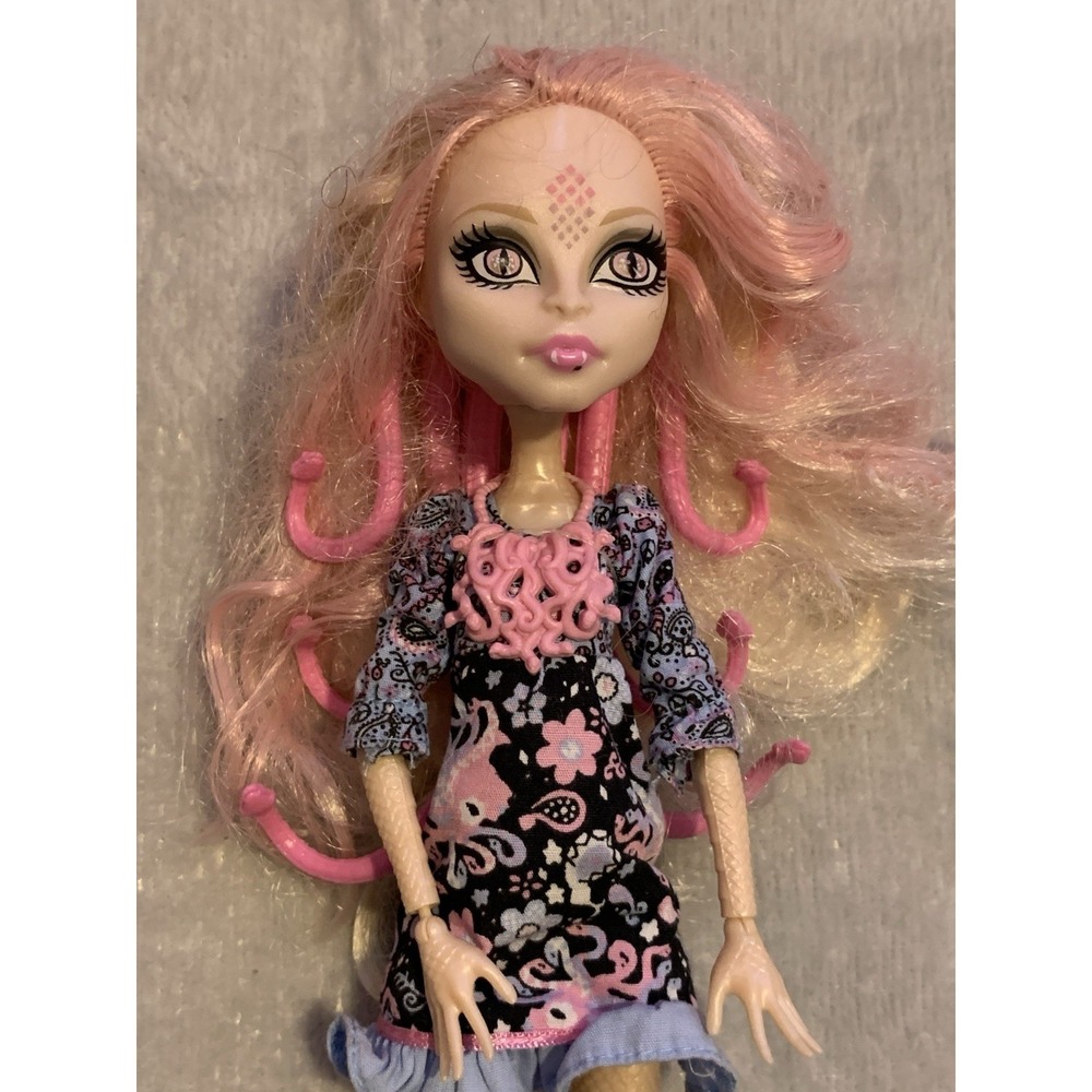 Monster High Frights Camera Action Viperine Gorgon Doll 2013 With Original Outit